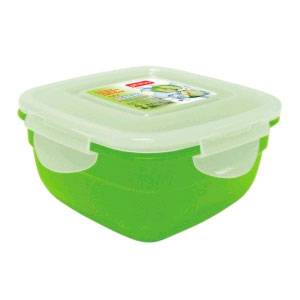 Контейнер 1л 160х160х80 зеленый, квадратный Рестола 431157310 /28/