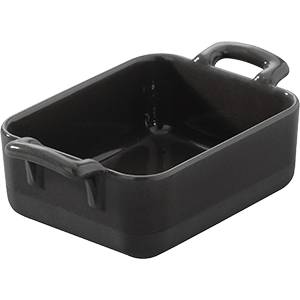 Емкость для запекания и подачи с ручками 450мл фарфор REVOL Eclipse черный 647601 03050561 Емкость для запекания и подачи с ручками 450мл фарфор REVOL Eclipse черный 647601 03050561