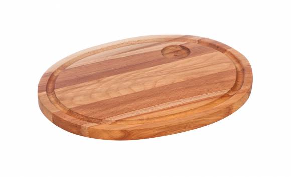 Доска для подачи стейка овал 360х280х22мм Доски буковые с бороздкой, выемкой 55419 Доска для подачи стейка овал 360х280х22мм Доски буковые с бороздкой, выемкой 55419