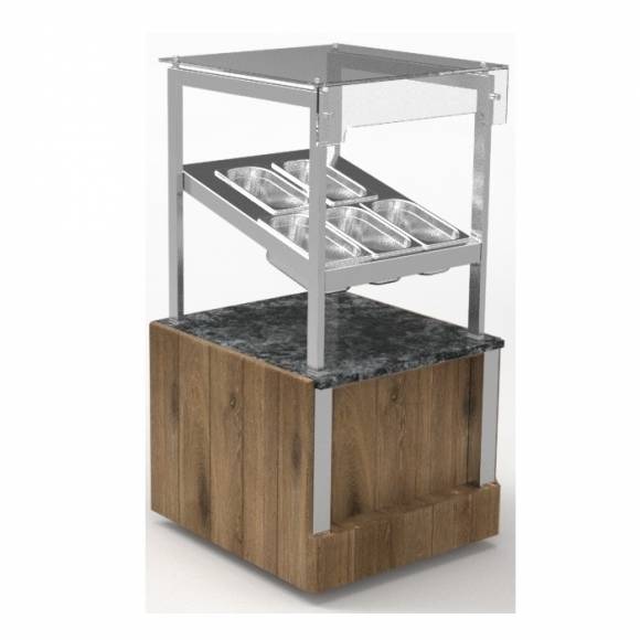 Прилавок диспенсер для столовых приборов нейтральный RD10AS Capital 605x700x1255(550)мм