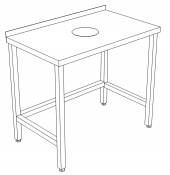 СПО стол производственный для сбора отходов с бортом 1900*900*850