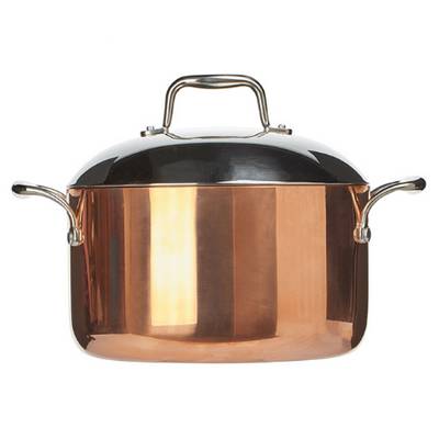 Кастрюля с крышкой 3-х слойная медь; сталь нерж., алюмин.; 6л Prohotel BAR29 copper