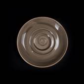 Блюдце 114мм  Corone Nature серо-коричневое /36/