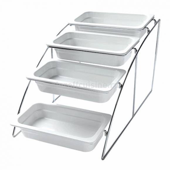 Подставка 4-ярусная для гастроемкостей GN1/3 (360*525*325 мм) хром P.L.-SUN. MWS13C 81200573 Подставка 4-ярусная для гастроемкостей GN1/3 (360*525*325 мм) хром P.L.-SUN. MWS13C 81200573