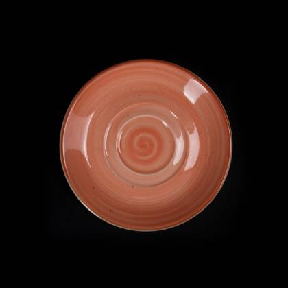 Блюдце 114мм  Corone Nature коралловое /36/