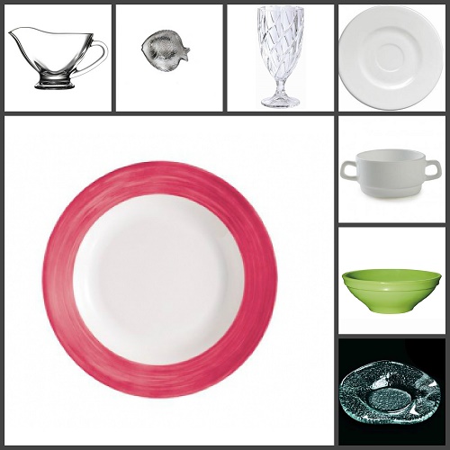 Столовая посуда: стеклокерамика и стекло