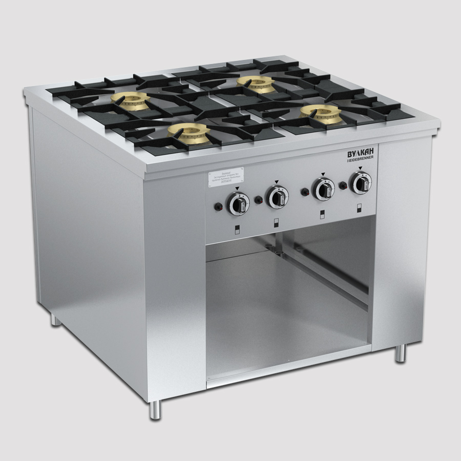 Плиты газовые открытого типа Вулкан серия Maxi (Россия-Германия)