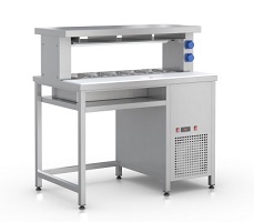 Столы для сборки бургеров, сэндвичей